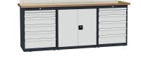 Simplaflex Werkstatt-Küche CLWK-002 – 2300 mm mit Arbeitsplatte & Schubladen