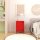 Metall-Nachttisch FERRY 2 Rot - Kommode mit 1 Tür, 415 x 400 x 645 mm