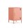Metall-Nachttisch FERRY 2 Lachsfarben - Kommode mit 1 Tür, 415 x 400 x 645 mm