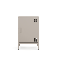 Metall-Nachttisch FERRY 2 Beige - Kommode mit 1 Tür, 645 x 415 x 400 mm