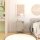 Metall-Nachttisch FERRY 2 Beige - Kommode mit 1 Tür, 645 x 415 x 400 mm
