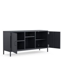 Metall-TV-Schrank FERRY 3 Anthrazit - Lowboard mit 3...