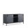 Metall-TV-Schrank FERRY 3 Anthrazit - Lowboard mit 3 Regalböden, 645 x 1305 x 400 mm (H x B x T)