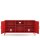 Metall-TV-Schrank FERRY 3 Rot - Lowboard mit 3 Regalen, 1305 x 400 x 645 mm