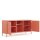 Metall-TV-Schrank FERRY 3 Lachsfarben - Lowboard mit 3 Regalen, 645 x 1305 x 400 mm