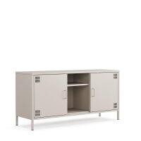 Metall-TV-Schrank FERRY 3 Beige - Lowboard mit 3 Regalen,...
