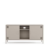 Metall-TV-Schrank FERRY 3 Beige - Lowboard mit 3 Regalen, 645 x 1305 x 400 mm
