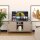 Metall-TV-Schrank FERRY 3 Beige - Lowboard mit 3 Regalen, 645 x 1305 x 400 mm