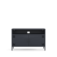 Metall-TV-Schrank FERRY 4 Anthrazit - TV-Lowboard mit 4 Regalen, 645 x 1005 x 400 mm (H x B x T)