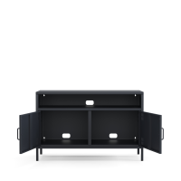Metall-TV-Schrank FERRY 4 Anthrazit - TV-Lowboard mit 4 Regalen, 645 x 1005 x 400 mm (H x B x T)