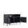 Metall-TV-Schrank FERRY 4 Anthrazit - TV-Lowboard mit 4 Regalen, 645 x 1005 x 400 mm (H x B x T)