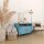 Metall-TV-Schrank FERRY 4 Blau - TV-Lowboard mit 4 Regalen, 1005 x 400 x 645 mm