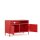 Metall-TV-Schrank FERRY 4 Rot - Lowboard mit 4 Regalen, 645 x 1005 x 400 mm