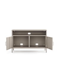 Metall-TV-Schrank FERRY 4 Beige - TV-Lowboard mit 4 Regalen, 1005 x 400 x 645 mm