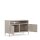 Metall-TV-Schrank FERRY 4 Beige - TV-Lowboard mit 4 Regalen, 1005 x 400 x 645 mm
