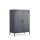 Metall-Sideboard FERRY 7 Anthrazit - 2 Türen, verstellbare Regalböden, 1095 x 805 x 400 mm