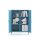 Metall-Sideboard FERRY 7 Blau - 2 Türen, verstellbare Regalböden, 805 x 400 x 1095 mm