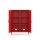 Metall-Sideboard FERRY 7 Rot - 2 Türen, verstellbare Regalböden, 1095 x 805 x 400 mm