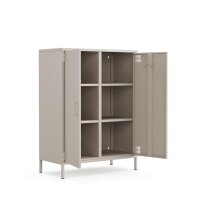 Metall-Sideboard FERRY 7 Beige - 2 Türen,...