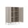 Metall-Sideboard FERRY 7 Beige - 2 Türen, verstellbare Regalböden, 1095 x 805 x 400 mm