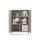 Metall-Sideboard FERRY 7 Beige - 2 Türen, verstellbare Regalböden, 1095 x 805 x 400 mm