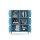 Metall-Sideboard FERRY 9 Blau - 6 Türen, verstellbare Regalböden, 1095 x 805 x 400 mm