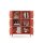 Metall-Sideboard FERRY 9 Lachsfarben - 6 Türen, verstellbare Regalböden, 1095 x 805 x 400 mm