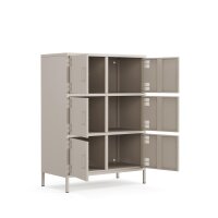 Metall-Sideboard FERRY 9 Beige - 6 Türen,...