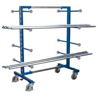 VARIOfit Tragarmwagen zweiseitig, 540 - 1400x830x1800 mm (BxTxH)