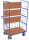 VARIOfit Etagenwagen hoch mit klappbaren Etagenböden, 1200x700x1890 mm (BxTxH)