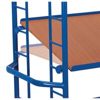 VARIOfit Etagenwagen mit 4 Holzböden, 1805x650x1855 mm (BxTxH)