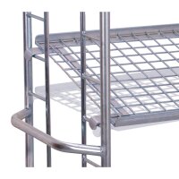 VARIOfit Etagenwagen mit 4 Drahtgitterböden, 1805x650x1855 mm (BxTxH), verzinkt