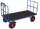 VARIOfit Handpritschenwagen mit 2 Rohrgitterwänden, 1665x815x1340 mm (BxTxH)