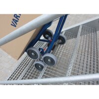 VARIOfit Treppenkarre mit 2 dreiarmigen Radsternen, 610x630x1310 mm (BxTxH)