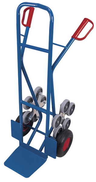 VARIOfit Treppenkarre mit 2 fünfarmigen Radsternen, 610x705x1310 mm (BxTxH)