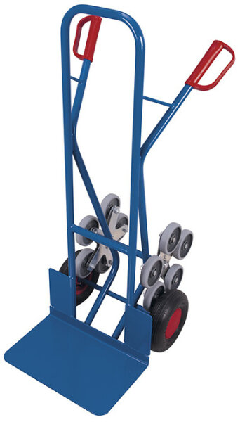 VARIOfit Treppenkarre mit 2 fünfarmigen Radsternen, 610x725x1310 mm (BxTxH)
