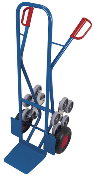 VARIOfit Treppenkarre mit 2 fünfarmigen Radsternen, 610x675x1310 mm (BxTxH)