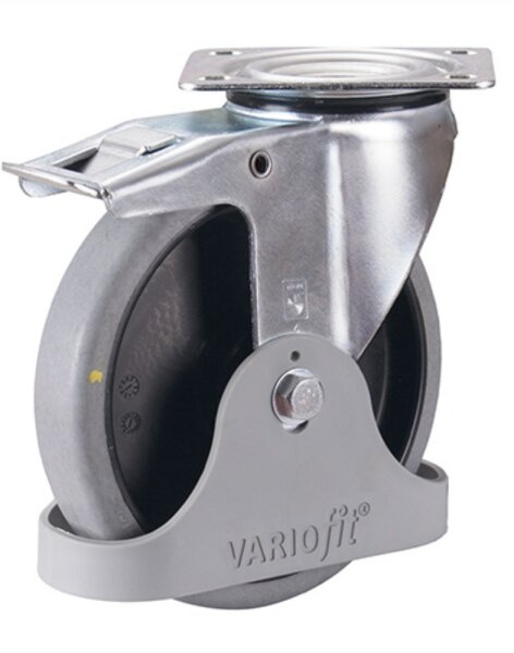 VARIOfit Bremsrolle elektrisch leitfähig,125 x 32 mm, grau