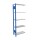SCHULTE MULTIplus 150 Steck-Anbauregal 2000x750x300 mm enzianblau/verzinkt mit 5 Fachböden und Längenriegel