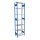 SCHULTE MULTIplus 150 Steck-Grundregal 3000x750x400 mm enzianblau/verzinkt mit 7 Fachböden und Längenriegel