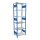 SCHULTE MULTIplus 150 Steck-Grundregal 2500x750x500 mm enzianblau/verzinkt mit 6 Fachböden und Längenriegel