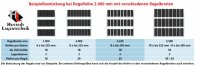 SCHULTE Reifenregal ANBAUREGAL 2000x2000x400mm verzinkt 3...