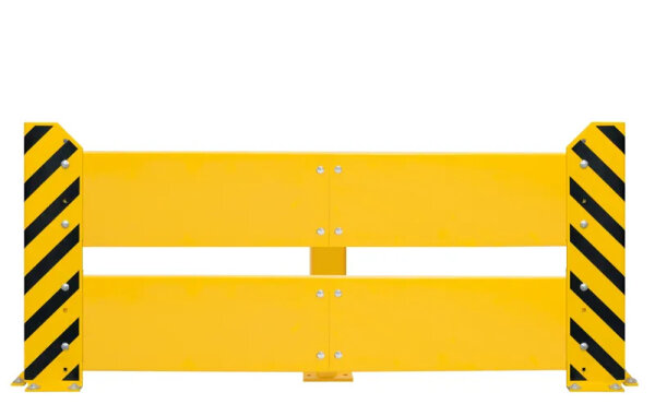 SCHULTE Rammschutzwand 800x(1100+200+1100)mm(HxB) gelb/schwarz