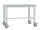 MANUFLEX Arbeitstisch UNIVERSAL Spezial MOBIL 1250 x 800 x 752-972 mm (BxTxH), mit Melaminplatte, lichtgrau