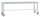 MANUFLEX Arbeitstisch UNIVERSAL Spezial MOBIL 2500 x 800 x 752-972 mm (BxTxH), mit Melaminplatte, lichtgrau