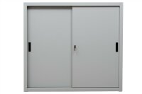 G-Office Schiebetürenschrank, 2 Fachböden, 1090 x 1200 x 450 mm (HxBxT)