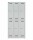 Bisley Garderobenschrank LIGHT, 3 Abteile 300 à 2 Fächer, 1850 x 900 x 500 mm (HxBxT), 245 lichtgrau
