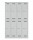 Bisley Garderobenschrank LIGHT, 4 Abteile 300 à 2 Fächer, 1850 x 1200 x 500 mm (HxBxT), 245 lichtgrau