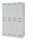 Bisley Garderobenschrank LIGHT, 4 Abteile 300 à 2 Fächer, 1850 x 1200 x 500 mm (HxBxT), 245 lichtgrau